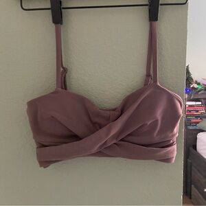 Buffbunny Ivy Wrap Sports Bra ~ Mocha Berry ~ Size XS